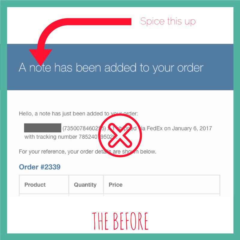 Before and after: How to improve your purchase confirmation email